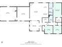 Detailed floor plan showcasing the layout of the 2,171 square foot residence at 8951 Brewer Rd, Douglasville, GA 30134