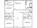 Upstairs floor plan featuring a primary suite, three bedrooms, a loft, and laundry room at 654 Egrets Lndg, Covington, GA 30014