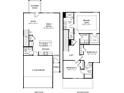 Detailed floor plan showing the layout of the first and second floor at 1705 Trout Lily Pl, Smyrna, GA 30126