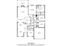 Detailed floorplan showcasing the layout of the home with square footage at 25 Horseshoe Ct, Covington, GA 30014