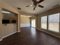 Bright living room with dining area and hardwood floors perfect for Gathering gatherings at 2643 Winslow Ridge Dr, Buford, GA 30519