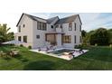 An inviting backyard with a pool, lounge chairs, an outdoor kitchen and a sun umbrella at 1366 Wessyngton Ne Rd, Atlanta, GA 30306