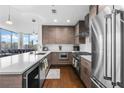 Stylish kitchen featuring stainless appliances and quartz countertops at 270 17Th Nw St # 2601, Atlanta, GA 30363