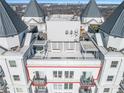 Aerial view of the rooftop terrace, featuring unique architecture and lounge area at 195 14Th Ne St # Ts8, Atlanta, GA 30309