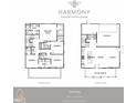 Detailed floor plan showcasing the layout of this 4-bedroom, 3.5-bath home at 51 Hydrangea Unit 74 Way, Auburn, GA 30011
