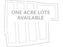 Layout illustrating one-acre lots available in the community at 546 Palm St, Holly Springs, GA 30115