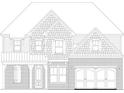 Detailed elevation showcasing the home's architectural design and features at 727 Crest Line W Trl, Powder Springs, GA 30127
