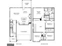 Detailed floor plan showcasing the layout of the 2-story home with labeled rooms and dimensions at 2034 E Avalon Ridge, Conyers, GA 30013