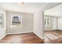 Inviting living room with sleek hardwood floors and abundant natural light at 2716 Wedgewood Ter, Decatur, GA 30032