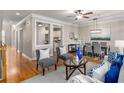 Open-concept living area seamlessly connects the living and dining spaces at 612 Vinings Estates Se Dr # B12, Smyrna, GA 30126