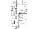 Detailed floor plan showcasing the layout of this home's bedrooms, bathrooms, and living spaces at 1061 Towne Mill Xing, Canton, GA 30114