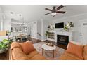 Inviting living room featuring a fireplace, comfortable seating, and open floor plan at 655 Mead Se St # 7, Atlanta, GA 30312