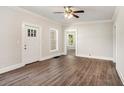 Inviting living room showcases hardwood floors, plenty of natural light, and classic decor at 495 Hutchens Se Rd, Atlanta, GA 30354