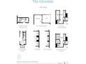 Illustrations presenting various bathroom, sunroom, and fireplace options for the available home models at 522 Healy Dr # 66, Cumming, GA 30040