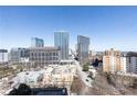 Stunning city view showcasing prominent buildings against a clear blue sky at 300 W Peachtree St # 10D, Atlanta, GA 30308