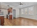 Bright living room with hardwood floors and natural light from large windows at 733 Frederica Ne St # 7, Atlanta, GA 30306