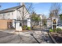 Gated community entrance provides security and exclusivity to this neighborhood at 1204 Village Se Ct, Atlanta, GA 30316