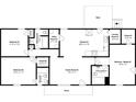 Detailed floor plan of the home layout, including room dimensions and features at 4275 Ridgetop Dr, Ellenwood, GA 30294