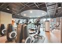 Well-equipped gym featuring modern cardio machines, treadmills and stationary bicycles at 361 17Th Nw St # 1717, Atlanta, GA 30363