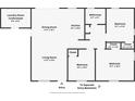 Detailed floor plan showcasing layout of rooms, dimensions, and entry points at 3512 Fairlane Nw Dr, Atlanta, GA 30331