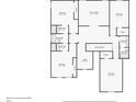 Second floor plan of home with bedrooms, bathrooms, Gathering room, and office layout at 244 Lotus Cir, Mcdonough, GA 30252