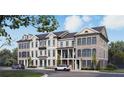 New townhouse with brick and siding, multiple levels, and a beautifully landscaped yard at 2400 Edgar Park Pl # 103, Duluth, GA 30096