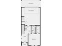 A detailed floor plan showcasing the layout of the home with garage, bedroom, and bathroom at 401 Nix Ln, Lawrenceville, GA 30046