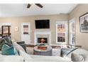 Inviting living room with a fireplace and neutral decor at 3102 Ballet Se Ct, Smyrna, GA 30082