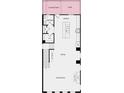 Floor plan featuring a kitchen, a great room, and a half bath at 403 Nix Ln, Lawrenceville, GA 30046