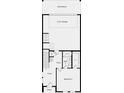 Floor plan featuring a two-car garage, a bedroom, and a full bath at 403 Nix Ln, Lawrenceville, GA 30046