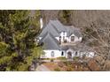 An exterior elevation of the home, showcasing multiple gables and large windows at 1458 Sweet Bottom Cir, Marietta, GA 30064