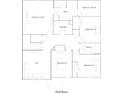 Second floor plan featuring four bedrooms, two bathrooms, a loft and a laundry room at 1217 Arnhem Dr, Hampton, GA 30228