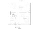 First floor plan featuring a spacious Gathering room, kitchen, and 2-car garage at 1220 Arnhem Dr, Hampton, GA 30228