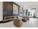 Modern lobby with a sleek fireplace and contemporary decor, offering a welcoming ambiance at 400 W Peachtree Nw St # 1408, Atlanta, GA 30308