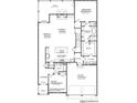 First floor plan showcasing a spacious layout with open kitchen, Gathering room, and primary bedroom suite at 205 Wakehurst Way, Marietta, GA 30064