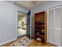 Welcoming entryway with shoe storage and a view of the charming front porch at 106 Lanyard Bnd, Peachtree City, GA 30269