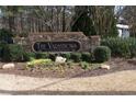 Stone entrance sign for 
