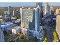 Stunning aerial view of a modern high-rise condominium building in the city at 3324 Peachtree Rd # 2717, Atlanta, GA 30326