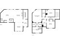 Detailed floor plan showcasing the layout of the home's two floors at 1784 Treymire Ct, Stone Mountain, GA 30088
