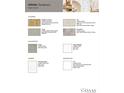 Selection sheet showcasing the flooring, countertops, cabinets, and backsplash options for the interior design at 227 Groveton Ct, Euharlee, GA 30145