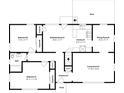 Detailed floor plan featuring bedrooms, kitchen, living room, and outdoor deck at 2718 Amelia Ave, Decatur, GA 30032