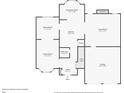 Layout of the first floor including kitchen, living room, dining room, bathroom, and garage at 1935 Cutters Mill Way, Lithonia, GA 30058