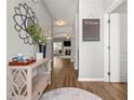 Inviting foyer with hardwood floors and an open view to the living area at 1119 Brownstone Dr, Marietta, GA 30008