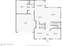 First floor plan featuring open kitchen, dining, and living areas at 1340 Slaton Manor Dr, Conyers, GA 30012
