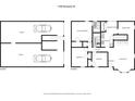 Detailed floor plan showcasing the layout of the home's two floors, including room names at 1184 Broward Ne Dr, Marietta, GA 30066