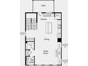 Floorplan showing the kitchen, dining, great room, and half bath layout at 5845 Schelton Se Pl, Mableton, GA 30126