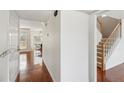 Bright foyer showcasing hardwood floors and staircase leading to the upper level at 848 Gateshead Ct, Lawrenceville, GA 30043