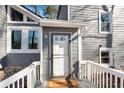 Close-up of the front door and entryway, showcasing the inviting entrance at 2421 Spring Lake Dr, Marietta, GA 30062