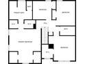 Upstairs floorplan with primary bedroom and bath, additional bedrooms and walk-in closets at 1558 Autumn Wood Trl, Sugar Hill, GA 30518
