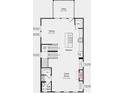 Floor plan showcases a Great Room, Dining Room, Kitchen with deck access, and a half bath at 3198 Eastham Run Dr, Dacula, GA 30019